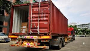 20 foot container heat shrinkable products shipped out 