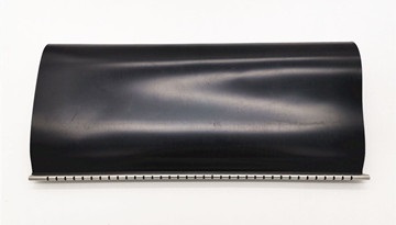 Details show of heat shrinkable cable repair sleeve 